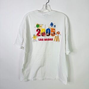 Vintage Y2K M&Ms World T Shirt XL White Promo Candy Graphic Tee
